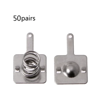 

50 Pairs Metal Battery Spring Plate Set for AA AAA Positive Negative Contact