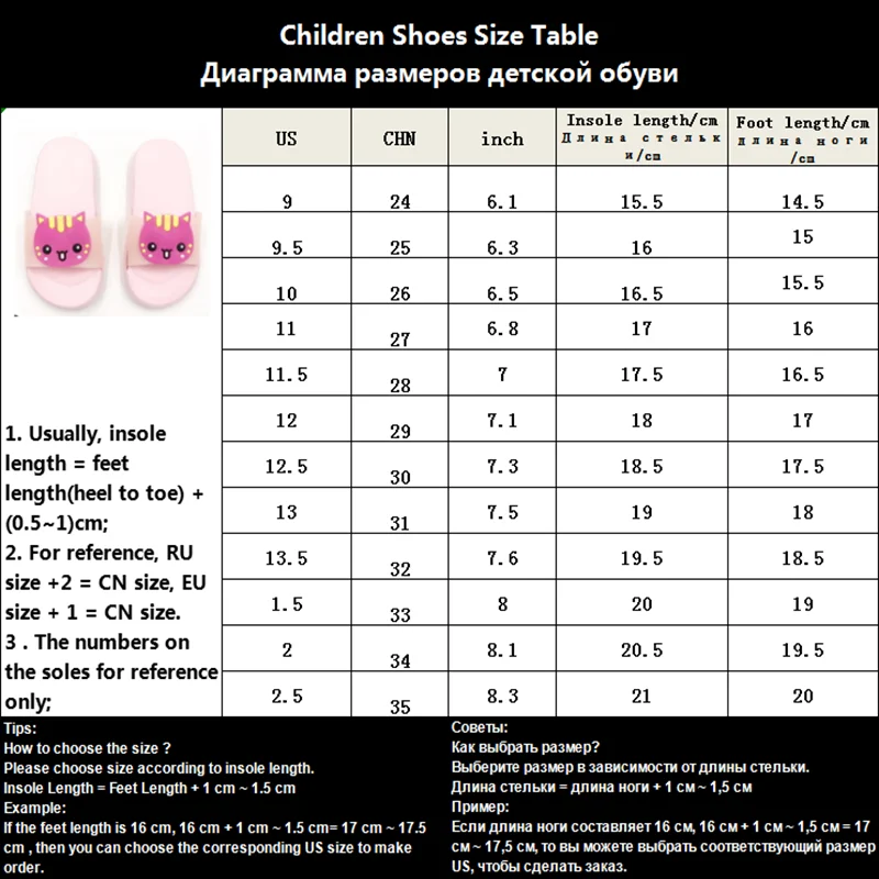 Летние тапочки для мальчиков и девочек; нескользящие домашние Тапочки для ванной с милым котом; обувь для мальчиков и девочек