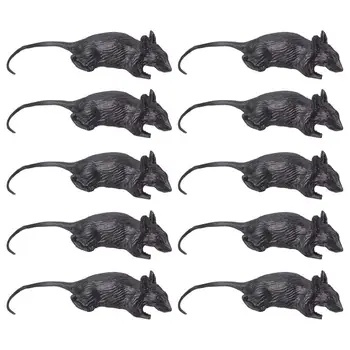 

20pcs Halloween Simulation Mouse Plastic Fake Mouse Interesting Prank Toys