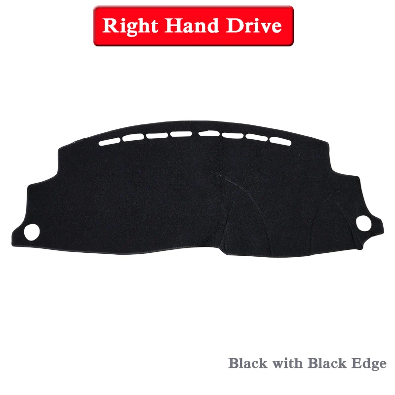 Black Black RHD Автомобильный Стайлинг приборной панели Избегайте света Pad Инструмент крышка платформы коврики Роза для Honda hr-v Vezel-Настоящее LHD и RHD анти-пылезащитный коврик - Название цвета: Black Black RHD