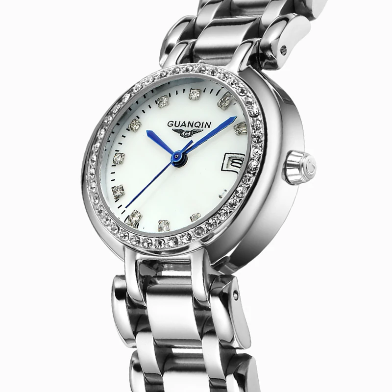 GUANQIN GQ15005 Relojes Mujer часы женские брендовые Модные Роскошные наручные часы с бриллиантами из нержавеющей стали водонепроницаемые винтажные часы