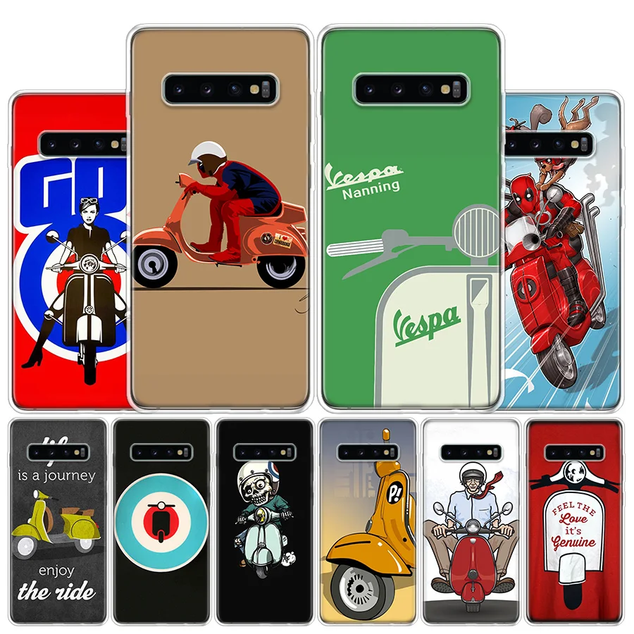 Чехол Vespa для Samsung Galaxy S10 S20 FE S21 Ultra Note 10 9 8 S9 S8 S7 Edge J4 J6 J8 Plus Lite + чехол | Мобильные