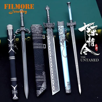 

Grandmaster of Demonic Cultivation Keychain Wei Wuxian Yin Hu Fu Weapon Model Keychain Men Women Charm Pendant Jewelry Untamed