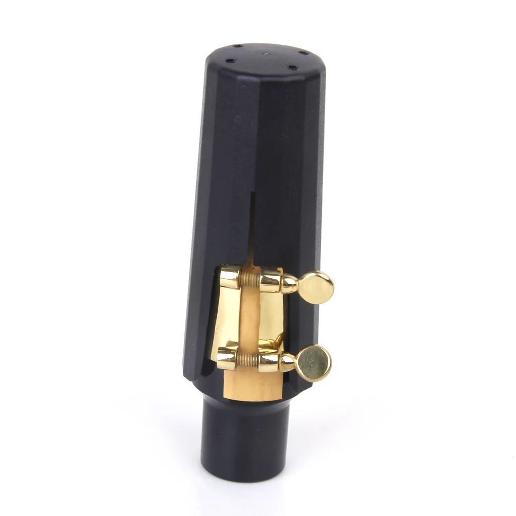 4pcs Tenor Saxophone Sax Mouthpiece + Reed + Reed Guard + Cleaning Brush Set