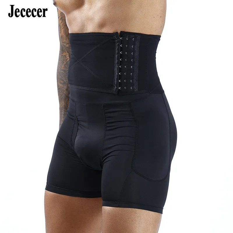 Aismz fitness emagrecimento barriga coxa shapewear cintura acolchoada cueca masculina bunda