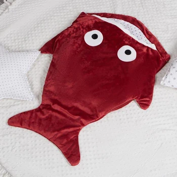 

Blanket (envelope) for children Baby I "Shark" red, 48 * 83 cm, polyethylene cover, hl lining. 4357239