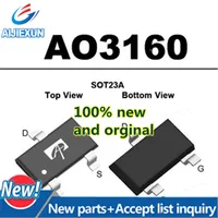 100Pcs 100% New and original AO3160 A03160 SOT23 600V 40mA  N-Channel MOSFET large stock 1