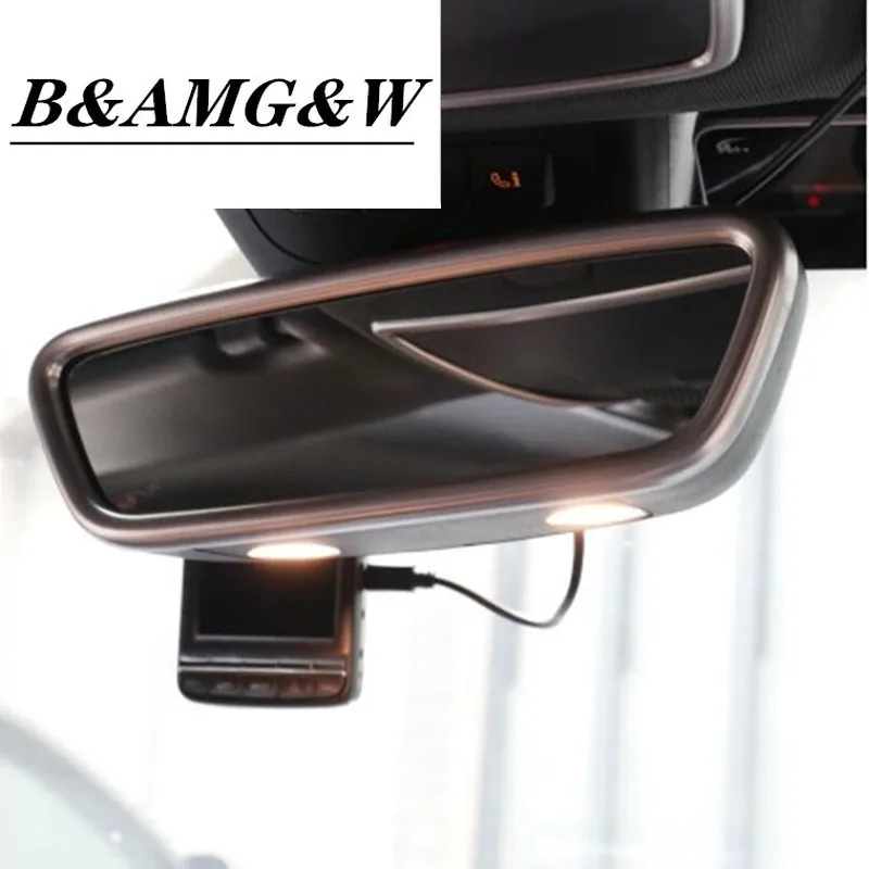 

For Mercedes Benz GLA CLA A class B class Car Styling Inner Rearview Rear View Mirror Sticker Trim Cover Accessories Two Options