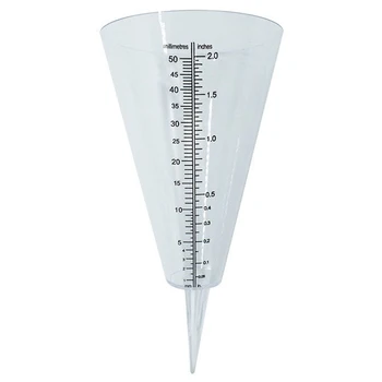 

Cone Rain Gauge Measurement Ground Spike Precipitation Garden Yard Rainfall Measuring Tools 2Pack