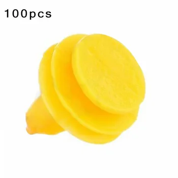 

Rivets Fastener Clips For Jeep Set Replacement Car 100Pcs Nylon Yellow