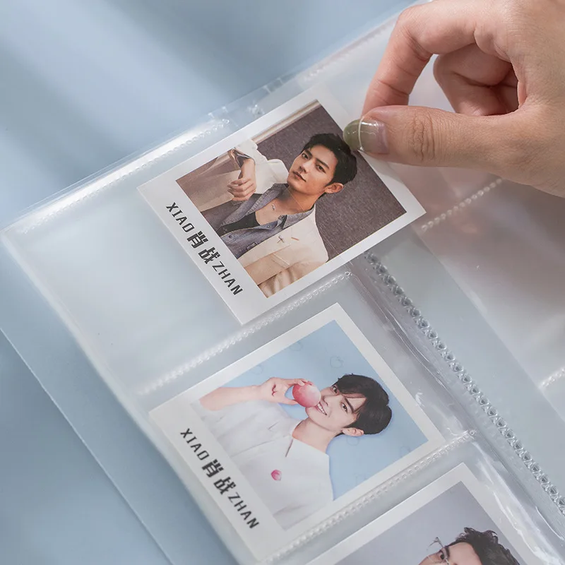 Transparent Photocard Holder Book Photocard Sleeves Binder Business Card Book Holder Card Protectors Sleeve Pages stationery organizer