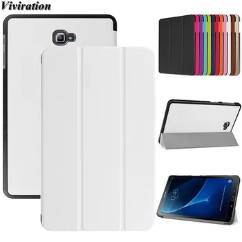 

3-fold Smart Stand PU Leather Case For Samsung Galaxy Tab A A6 10.1 2016 T580 T585 T580N T585C Galaxy T350 T5550 T820 T560 Cover