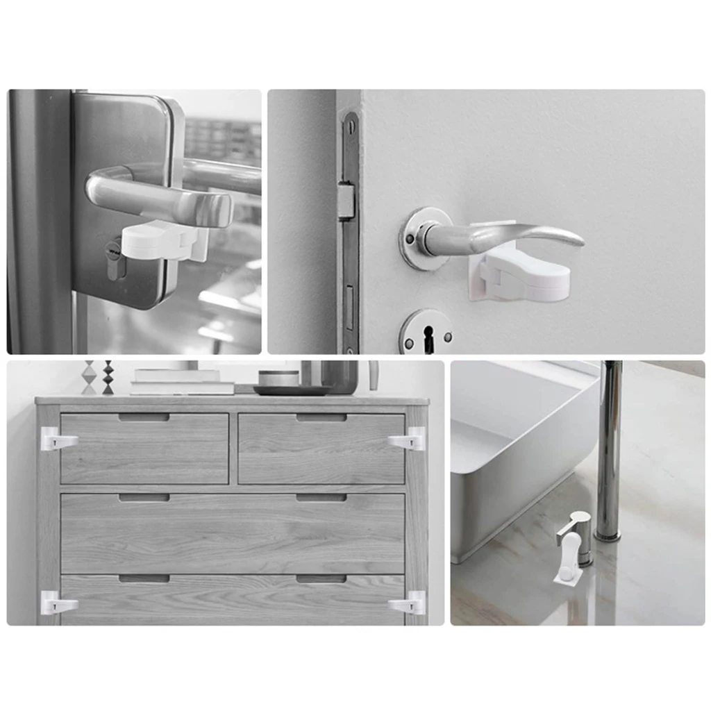 1pc Door Lever Lock for Home Universal Professional Children Kids Safety Doors Handle Locks Baby Anti-open Protection Device