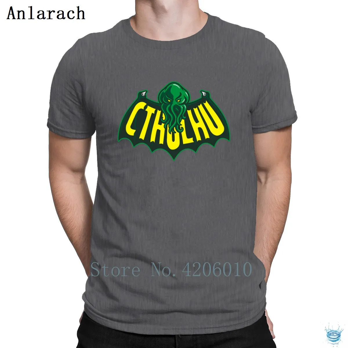 Cthulhu человек футболки интересный семья тонкий характер футболка для мужчин Круглый средства ухода за кожей Шеи базовые летние