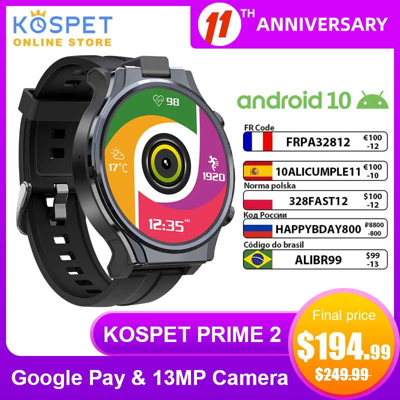 Montre connectée android 10 Clearance