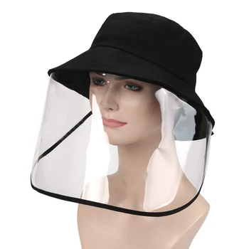 

Outdoor Cycling Protective Face Mask Traveling Fishing Hat w/ Removable Visor Face Cover Guard Against Dust Water Spittle Splash