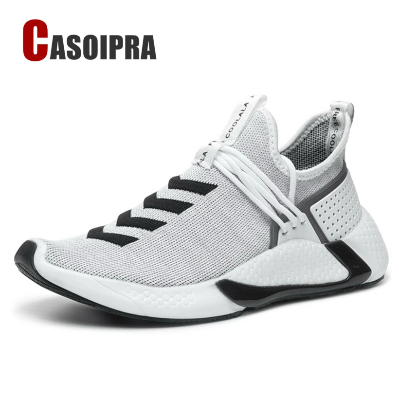 

Breathable Knit Men Running Shoes Lightweight Sports Shoes for Men Brand Designer Jogging Fitness Athletic Shoes Trainers 39-46