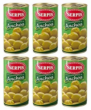 

Aceitunas rellenas de anchoa Serpis, 130 g (pack de 6)