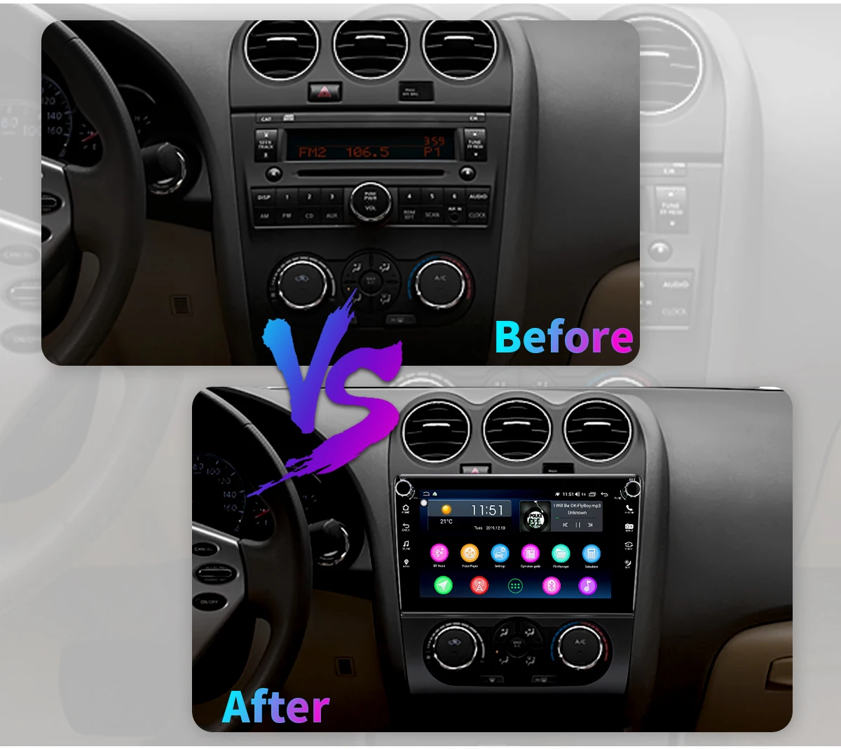 Android 8,1 Автомобильный gps стерео радио для 2007-2012 Nissan Teana Altima ручной A/C автомобильный мультимедийный плеер Поддержка WiFi USB SD DSP BT