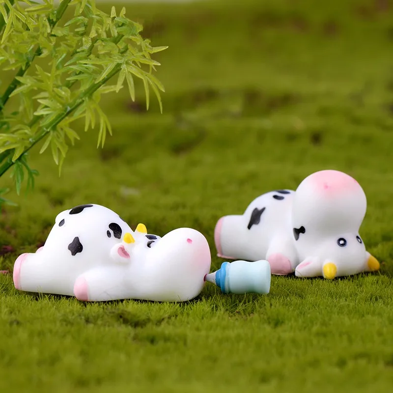 8 типов Kawaii статуэтка коровы садоводческий бонсай украшение мини сказочный сад