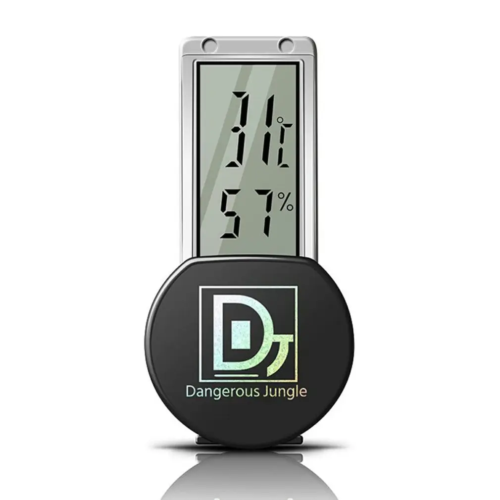 Escalada del termómetro interior terrario para reptiles tortuga de la succión de la Copa termómetro instrumento de medición