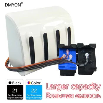 

DMYON Compatible for Hp 21 22 Continuous Ink Supply System DeskJet F4100 F4135 F4140 F4150 F4172 F4180 Printer Ink Cartridge