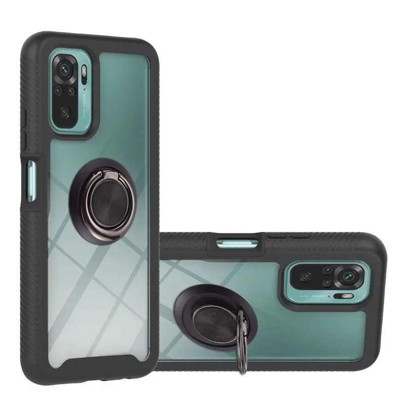 Zeallion For Xiaomi Redmi Note 9s Note 9 Pro 9t K30s Note 10 Pro Full Protection Rubber Tpu Protection Phone Cover Ring Holder Phone Case Covers Aliexpress