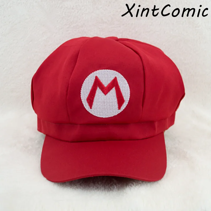 Classic Anime Super Mario Cosplay Props Hats Luigi Bros Dome Cotton Caps Boys Girls Baseball Cap Kids Adult Accessories