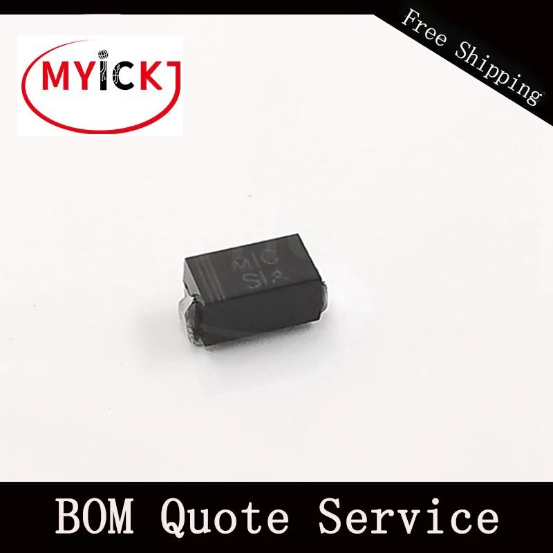 

20PCS S1A SMD diode SURFACE MOUNT RECTIFIER(VOLTAGE - 50 to 1000 Volts CURRENT - 1.0 Ampere) IC CHIP