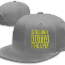 Мужская бейсбольная кепка с прямым козырьком, регулируемый серый цвет