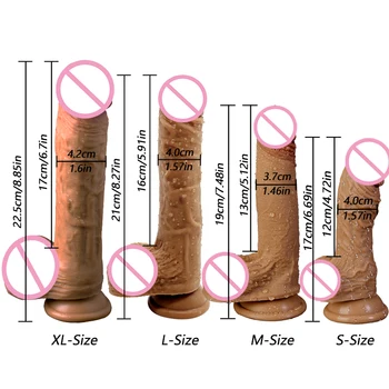 DOPAMONKEY Realistic silicone dildo Double Layer Liquid Silicone Suction Cup Skin feeling Penis Sex Toys for Woman Masturbation