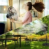 Fan Ring Mist System 1/4 Inch Misting Cooling Ring With Brass Sprinkler Nozzles Water Tap Adapter 4-6Nozzles PE Fan Ring 6