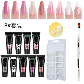 

Quick Building UV Nail Poly Gel Kit Polish Nail Art Extension Acrylic Kits Quick Dry Beauty Supplies KG66