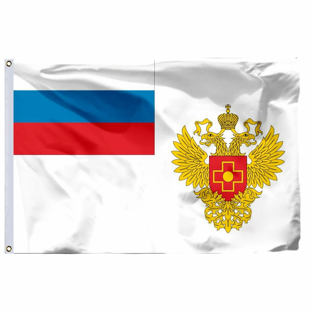 

Russia Federal Medical （FMBA）Flag 90x150cm 21x14cm 3x5ft Banner 120g 100D Polyester Free Shipping