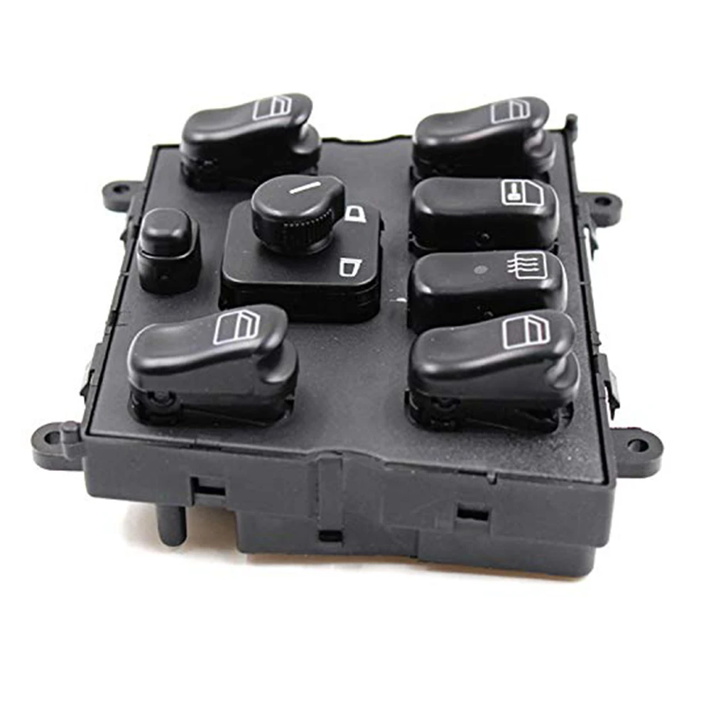 

Door Black Car Lifting Power Window Switch ABS Easy Install Button Accessories Durable Replacement For Benz 1998-2003 1638206610