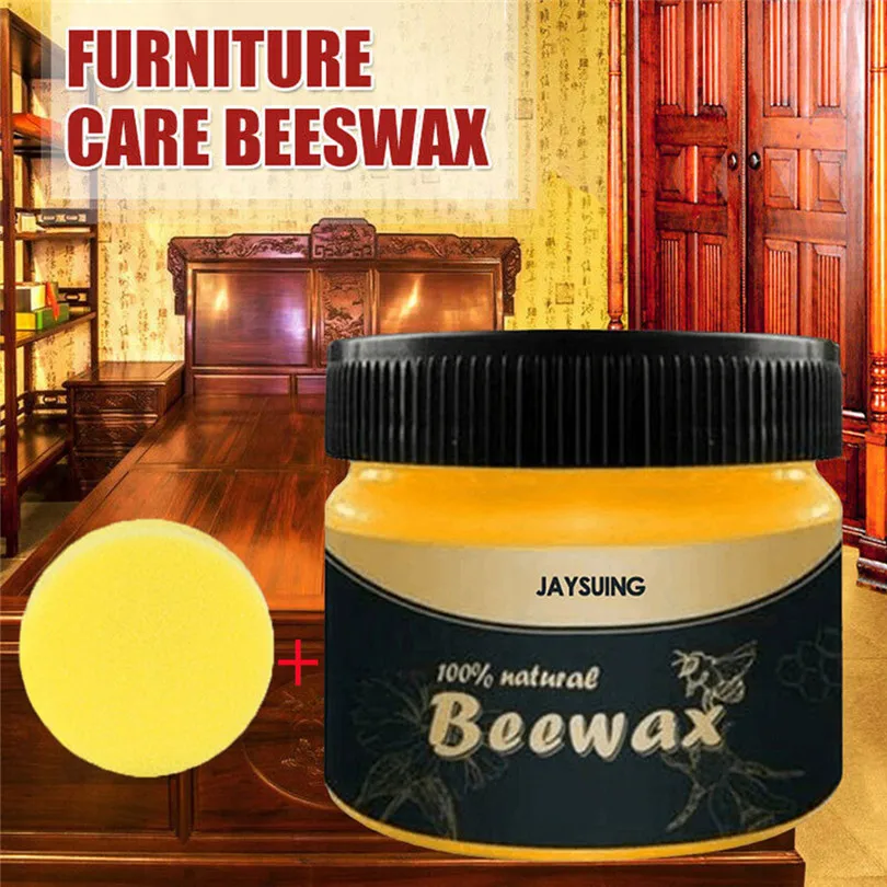 JAYSUING 100 г натуральный пчелиный воск древесины приправы Beewax комплексное решение мебель уход, полировка пчелиный воск для уборки дома#3D14