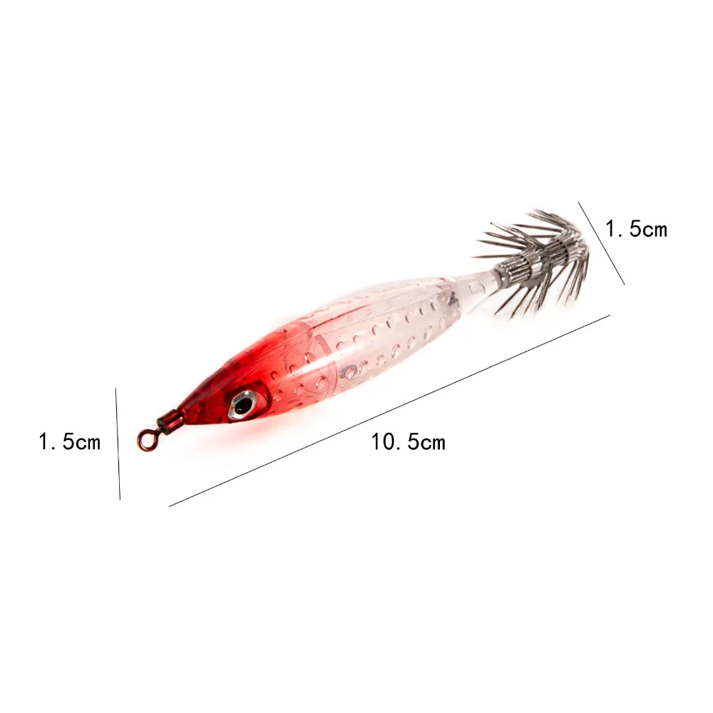 Наживка-кальмар рыболовные приманки свинцовый грузик кальмары крюк приспособлений осьминог, Каракатица креветки приманки 3D глаза светящаяся приманка& cx