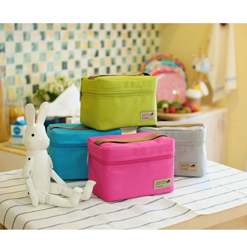 

Good Quality Portable Thermal Lunch Bags Unique design Waterproof Outside travel Picnic Necesssories Cooler lunchbox