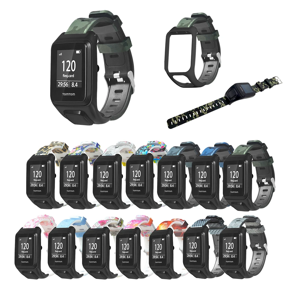 tomtom runner 3 tomtom adventure 彩绘硅胶表带