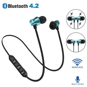 

XT11 Sports Wireless Bluetooth Earphones Stereo Headset Waterproof Magnetic Earpiece Headphones With Mic for xiaomi iphone