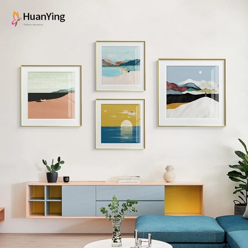 Modern Painting Pictures The Scenery of Solo Trip Poster Wall Landscape for Living Room Dining Nordic Home Decor | Дом и сад