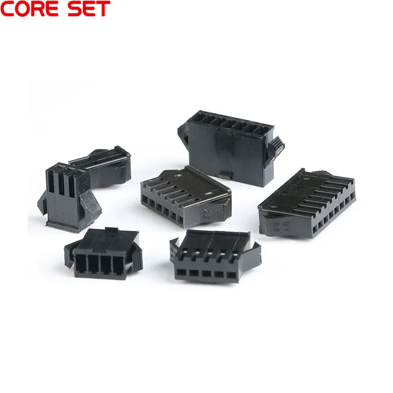 JST SM 2.54 커넥터 플러그 피치 2.54mm 암 하우징 수 하우징 SM-2P, JST SM2.54 2 3 4 5 6 7/8 P 핀, 50 개 터미널, 10 개
