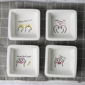 

Pet Tableware Round Square Dog Bowl Senior Pet Bowl Teddy Retriever Dog Bowl Size Spot Wholesale Universal Cat Small