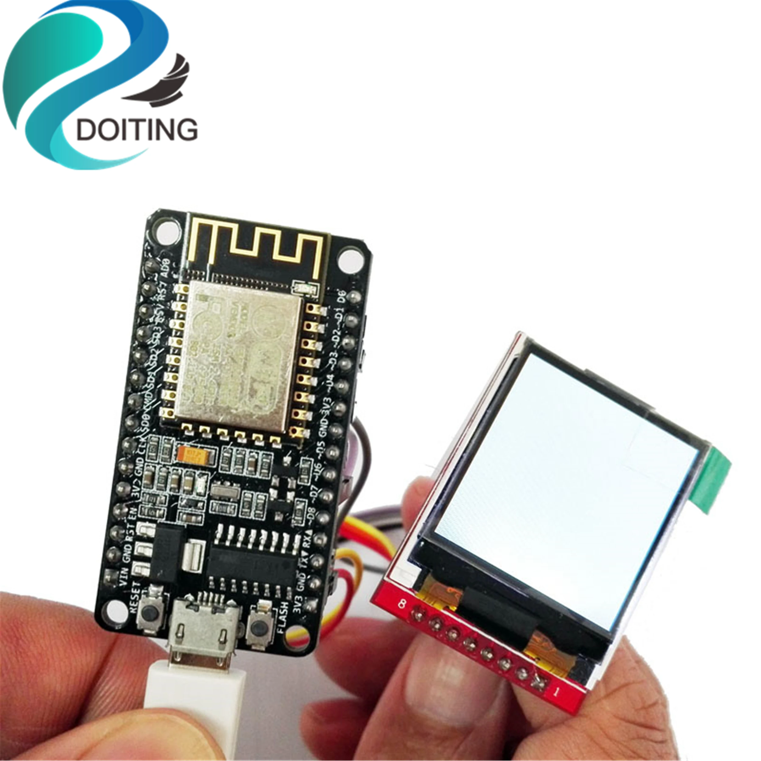Макетная плата doплотирования ESP8266 NodeMCU + комплект TFT-экрана 1 44 дюйма для умного