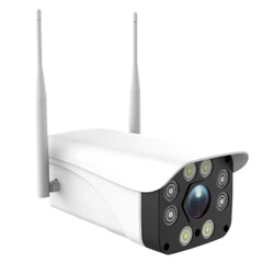 Câmera de vigilância ao ar livre à prova dwifi água wifi rede monitor 1080p hd câmera de visão noturna para tuya (plug ue)