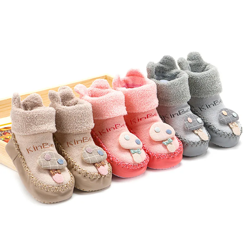 

Children's Socks Autumn New Style Babies' Socks Cotton Looped Pile Floor Socks Step Cute Cartoon Mushroom Baby Socks Wholesale
