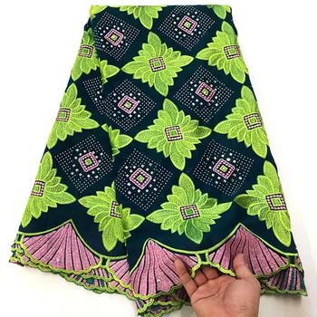 

2019 Latest African Dry Lace Gold+black Nigerian Lace Fabrics Best Selling Swiss Voile Lace In Switzerland For Man Clothe SX-854