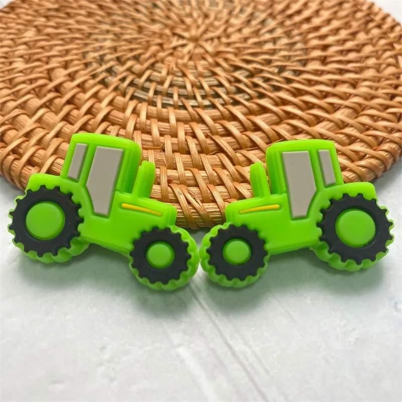 10PCS 실리콘 자동차 구슬  젖니가 남 BPA 무료 DIY  진정 젖꼭지 간호 팔찌 장난감 액세서리