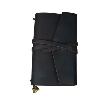 

Crazy Horse Leather Notebook Vintage Business Travel Journal Notepad Scrapbook