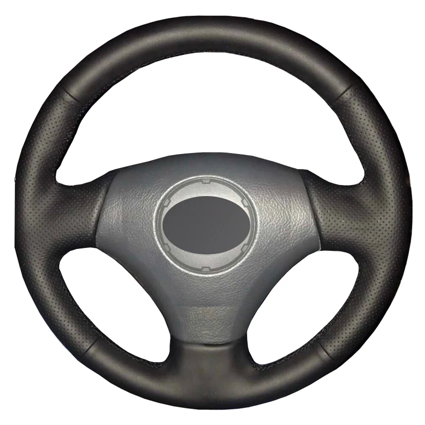 Черная искусственная кожа PU DIY Ручная строчка для Toyota Vios Mark 2 Corolla 2000 2004 Lexus GS430 GS300